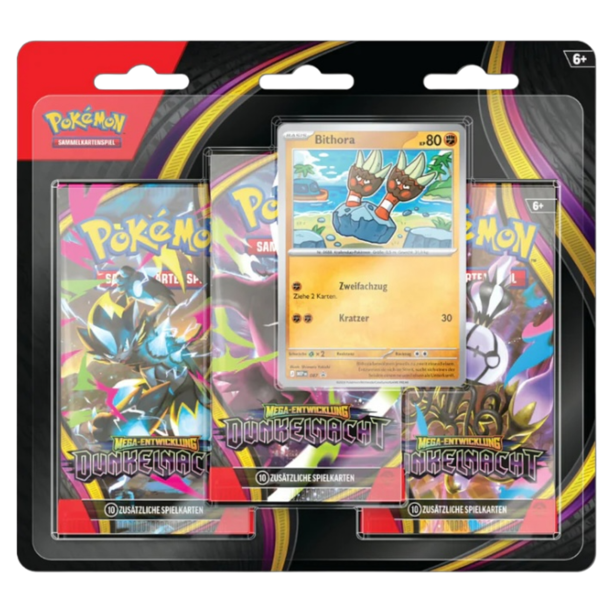 Pokemon - Dunkelnacht - 3er Blister (Deutsch)