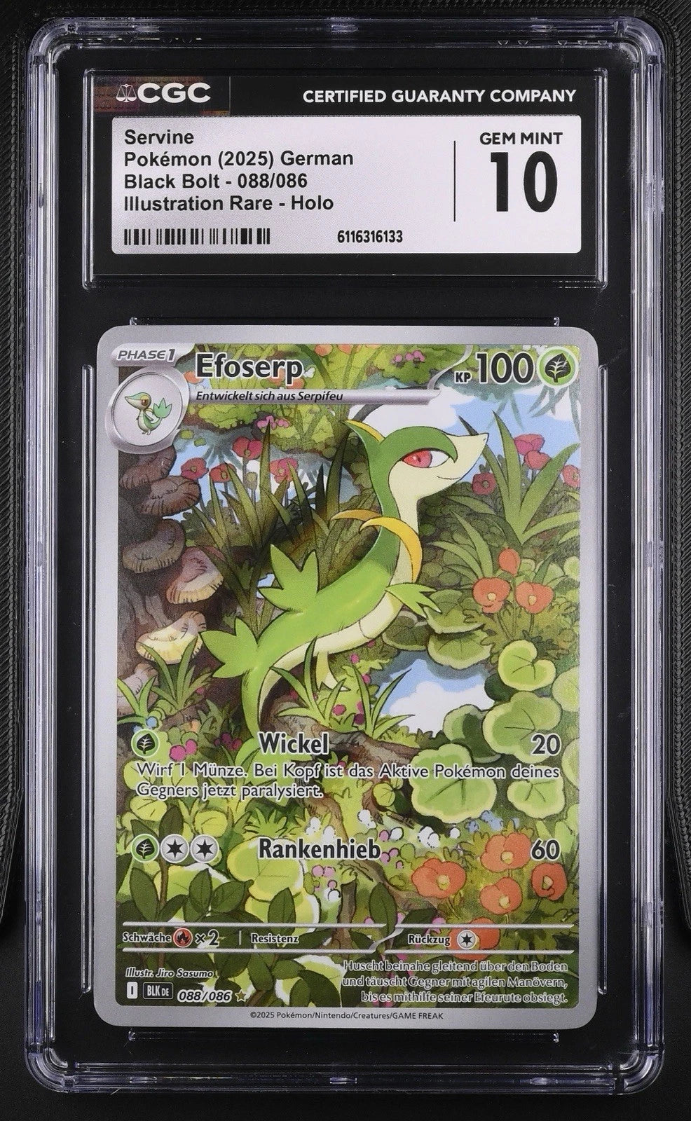Efoserp 088/086 - Schwarze Blitze - CGC GEM MINT 10 (Deutsch)