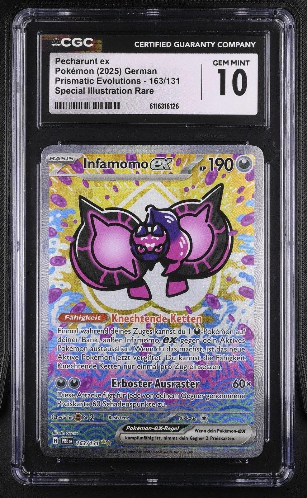 Infamomo EX 163/131 - Prismatische Entwicklungen - CGC GEM MINT 10 (Deutsch)