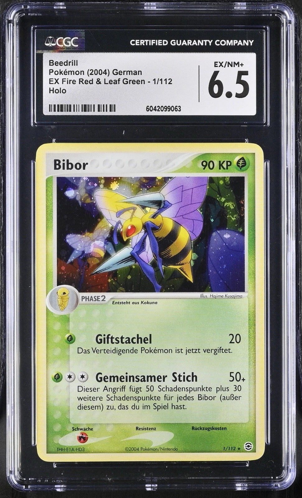 Bibor 1/112 - EX Feuerrot & Blattgrün - CGC EX/NM+ 6.5 (Deutsch)